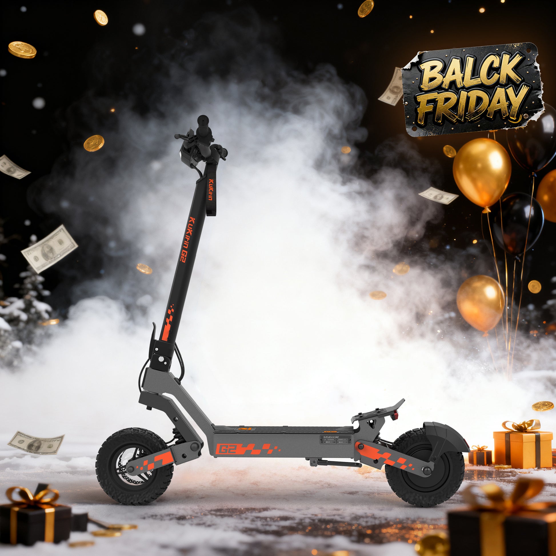 KuKirin G2 48V 15.6Ah Powerful Battey, 800W Motor Electric Scooter Kukirin